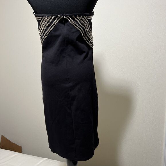 Vgt Guess Y2K Studded Strapless BodyCon Dress 10 Punk Sexy Vamp Mini - Picture 5 of 14